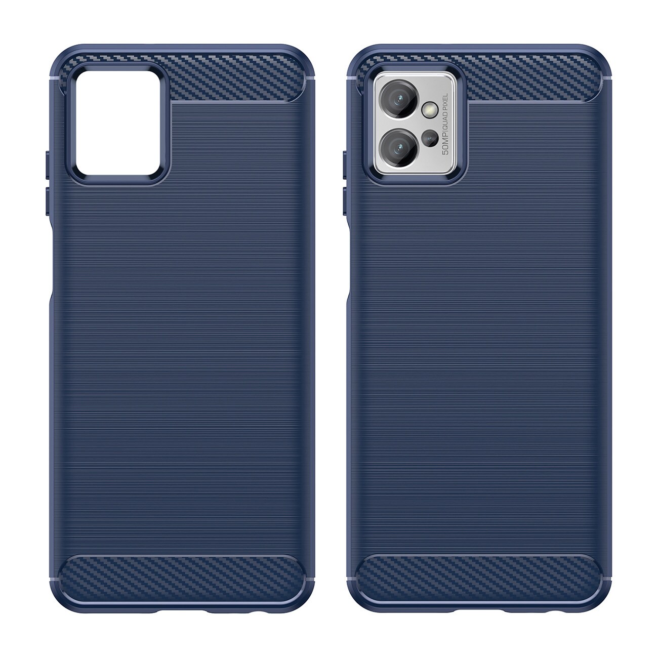 Carbon Case etui til Realme C31 fleksibelt silikone carbon cover sort