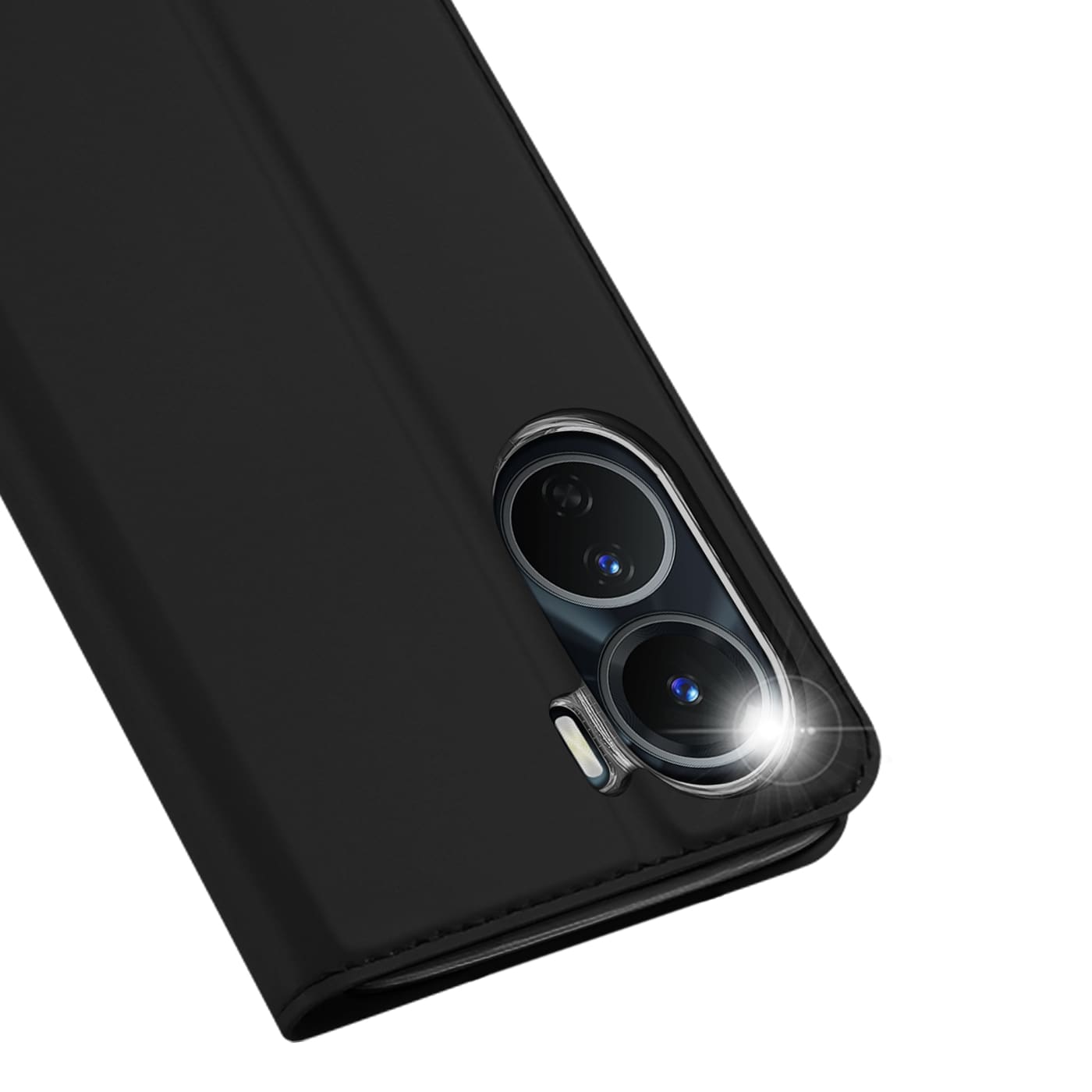 Dux Ducis Skin Pro-etui Vivo Y16 / Y02s tegnebogshylsteromslag med klap sort