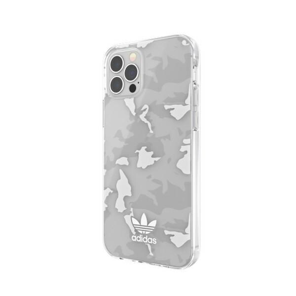 Adidas OR SnapCase Camo iPhone 12/12 Pro transparent/vit 43705