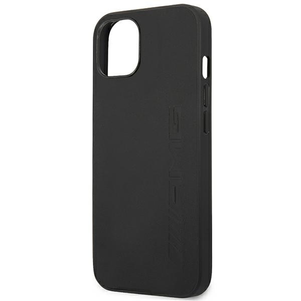 AMG AMHCP14SDOLBK iPhone 14 6.1 "sort / sort hardcase Læder Hot Stamped