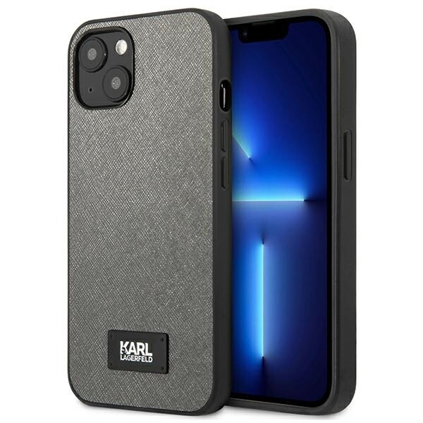 Karl Lagerfeld KLHCP13SSFMP2DG iPhone 13 mini 5,4" hardcase silver / silver Saffiano Plaque