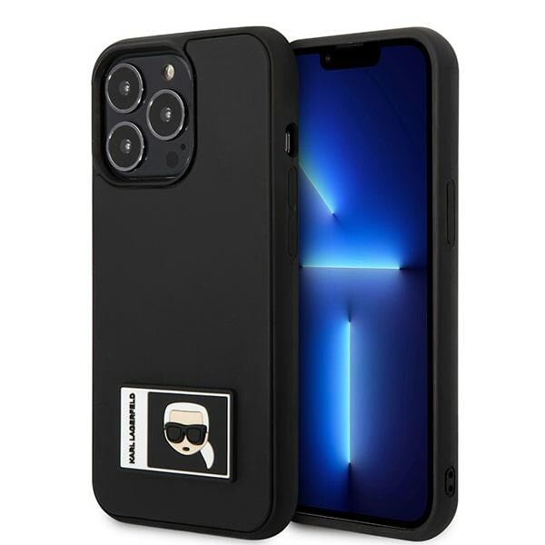 Karl Lagerfeld Ikonik Patch-fodral för iPhone 13 Pro Max - Svart