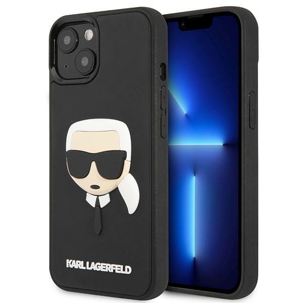 Karl Lagerfeld KLHCP14MKH3DBK iPhone 14 Plus 6,7" svart/svart hardcase 3D Rubber Karl's Head