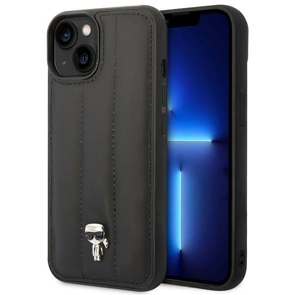 Karl Lagerfeld Puffy Ikonik Pin Fodral för iPhone 14 Plus - Svart