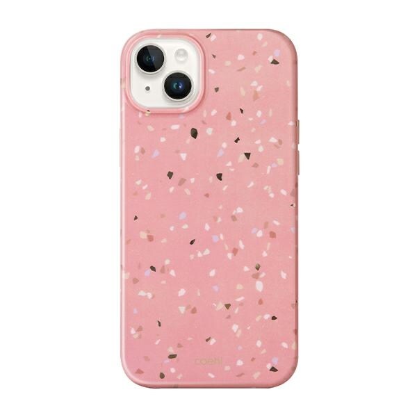 Uniq Coehl Terrazzo-fall för iPhone 14 - rosa