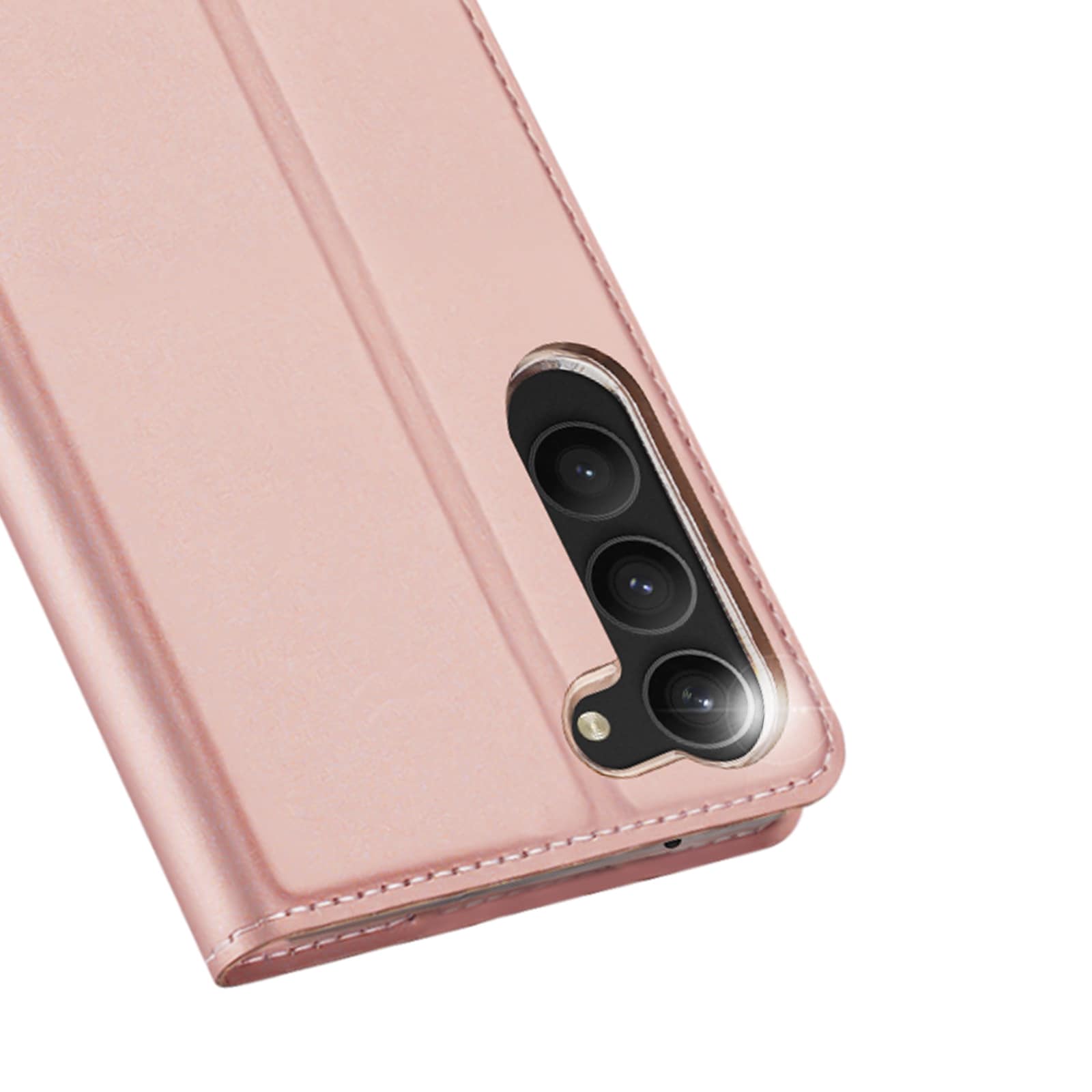 Dux Ducis Skin Pro-etui til Samsung Galaxy S23+ flip cover kort tegnebog stativ pink