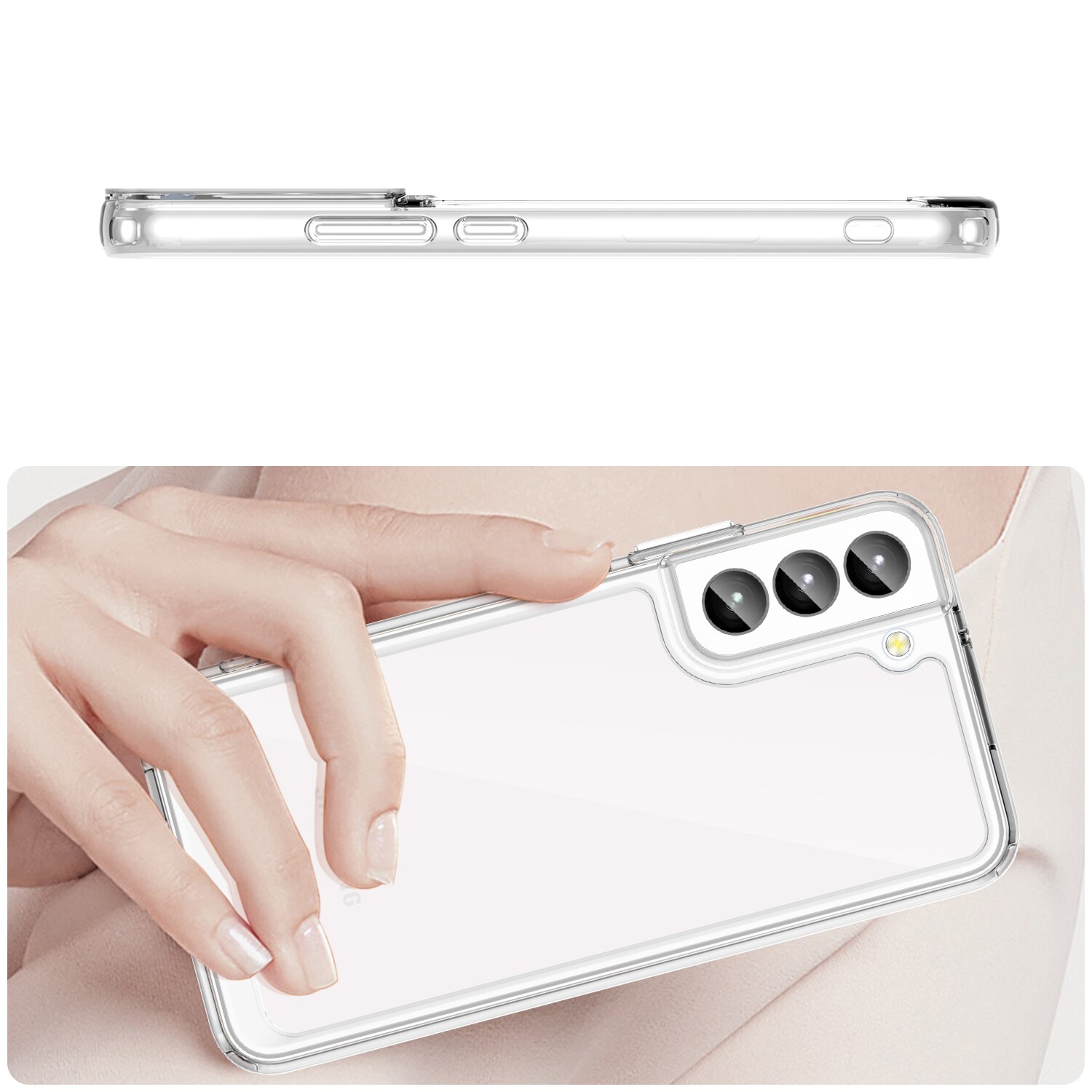 Outer Space Case för Samsung Galaxy S23+ skydd med en flexibel transparent ram