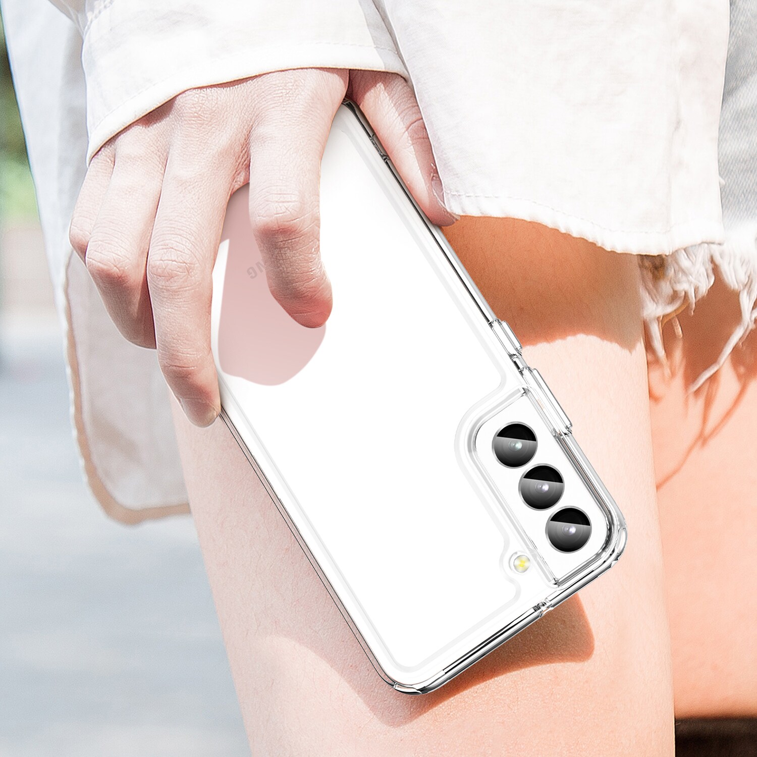 Outer Space Case för Samsung Galaxy S23+ skydd med en flexibel transparent ram