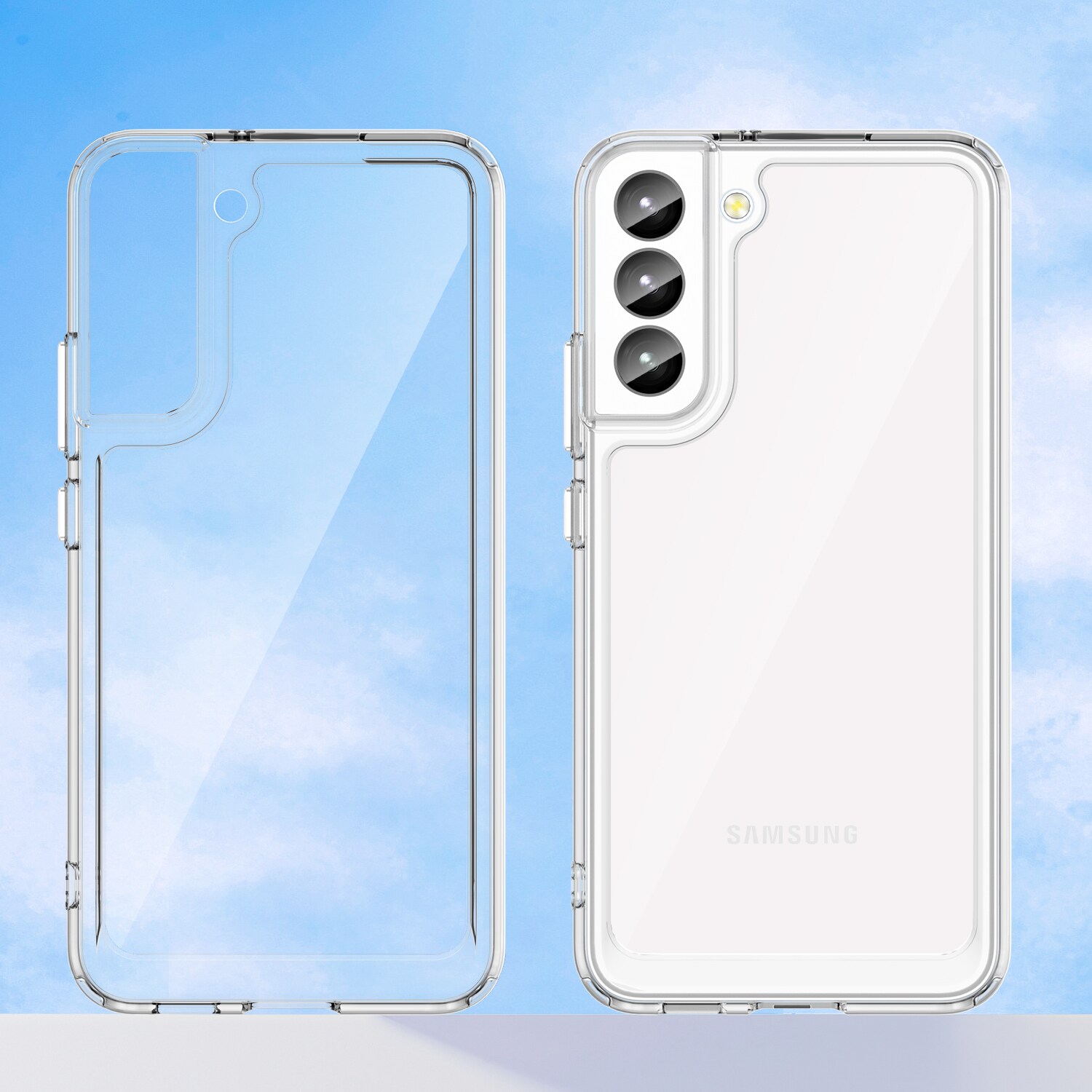 Outer Space Case för Samsung Galaxy S23+ skydd med en flexibel transparent ram