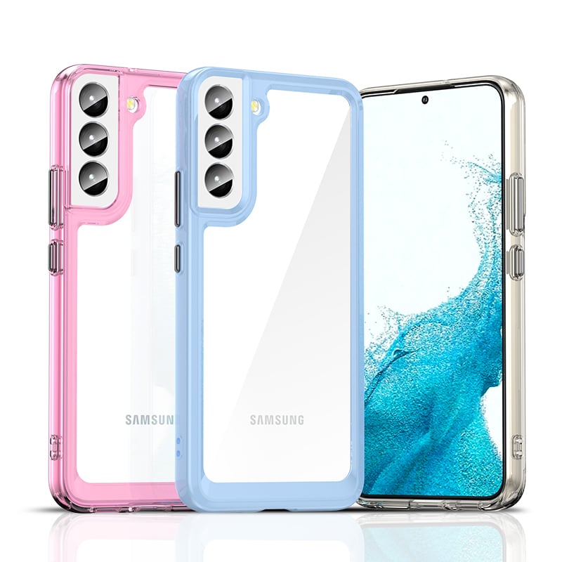 Outer Space Case för Samsung Galaxy S23+ skydd med en flexibel ram blå