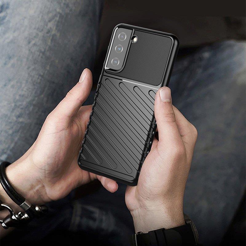 Thunder Case fodral för Samsung Galaxy S23+ silikon pansar fodral blå