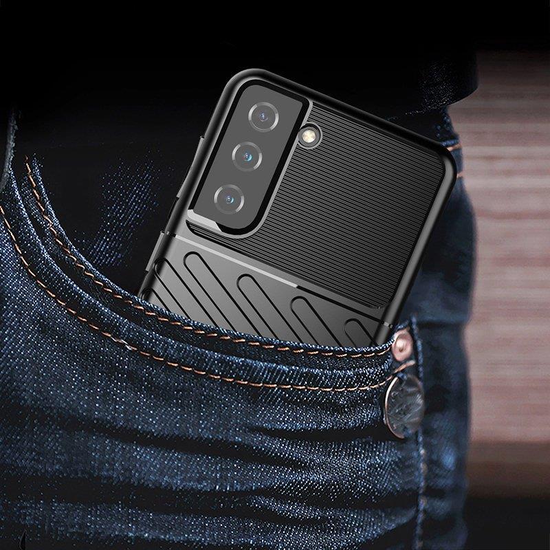 Thunder Case fodral för Samsung Galaxy S23+ silikon pansar fodral svart
