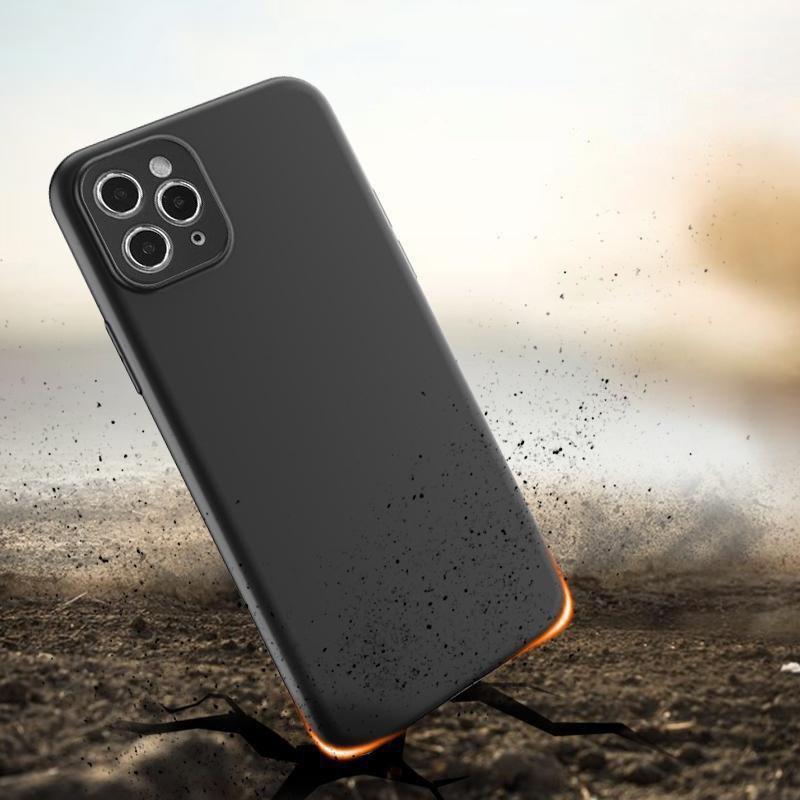 Blødt etui Vivo Y22 tyndt silikonecover sort