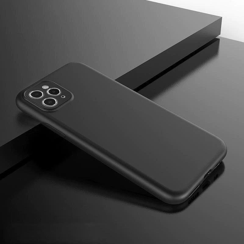 Blødt etui til Huawei Mate 50 Pro tyndt silikonecover sort