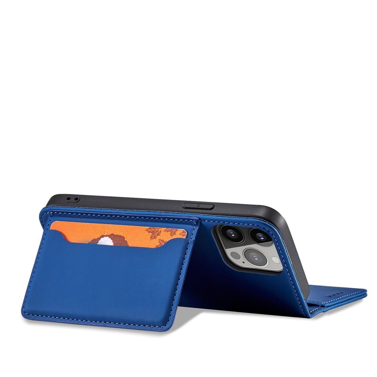 Magnet Kortetui til Samsung Galaxy S23 flip cover wallet stand blå