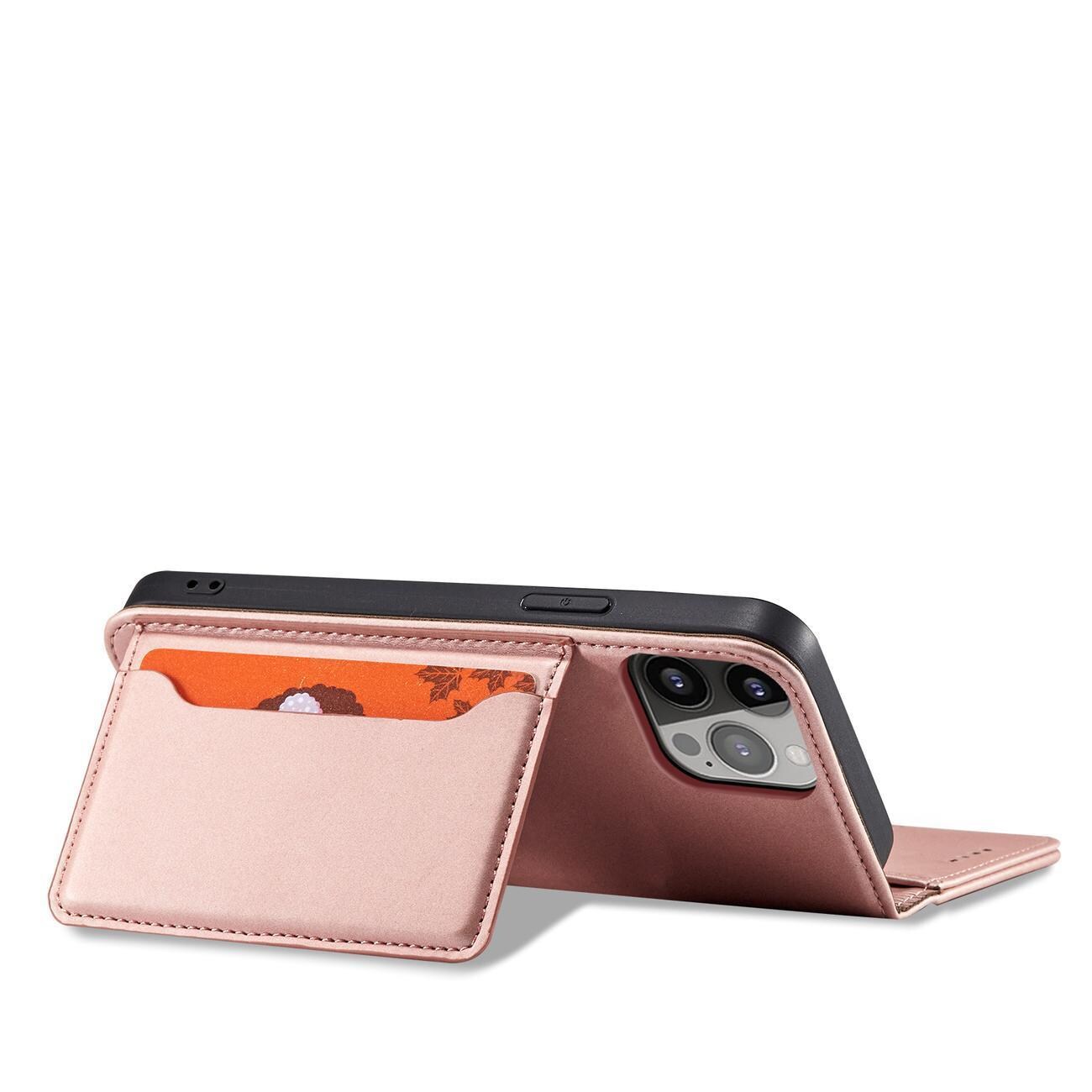 Magnet Kortetui til Samsung Galaxy S23+ flip cover wallet stand pink