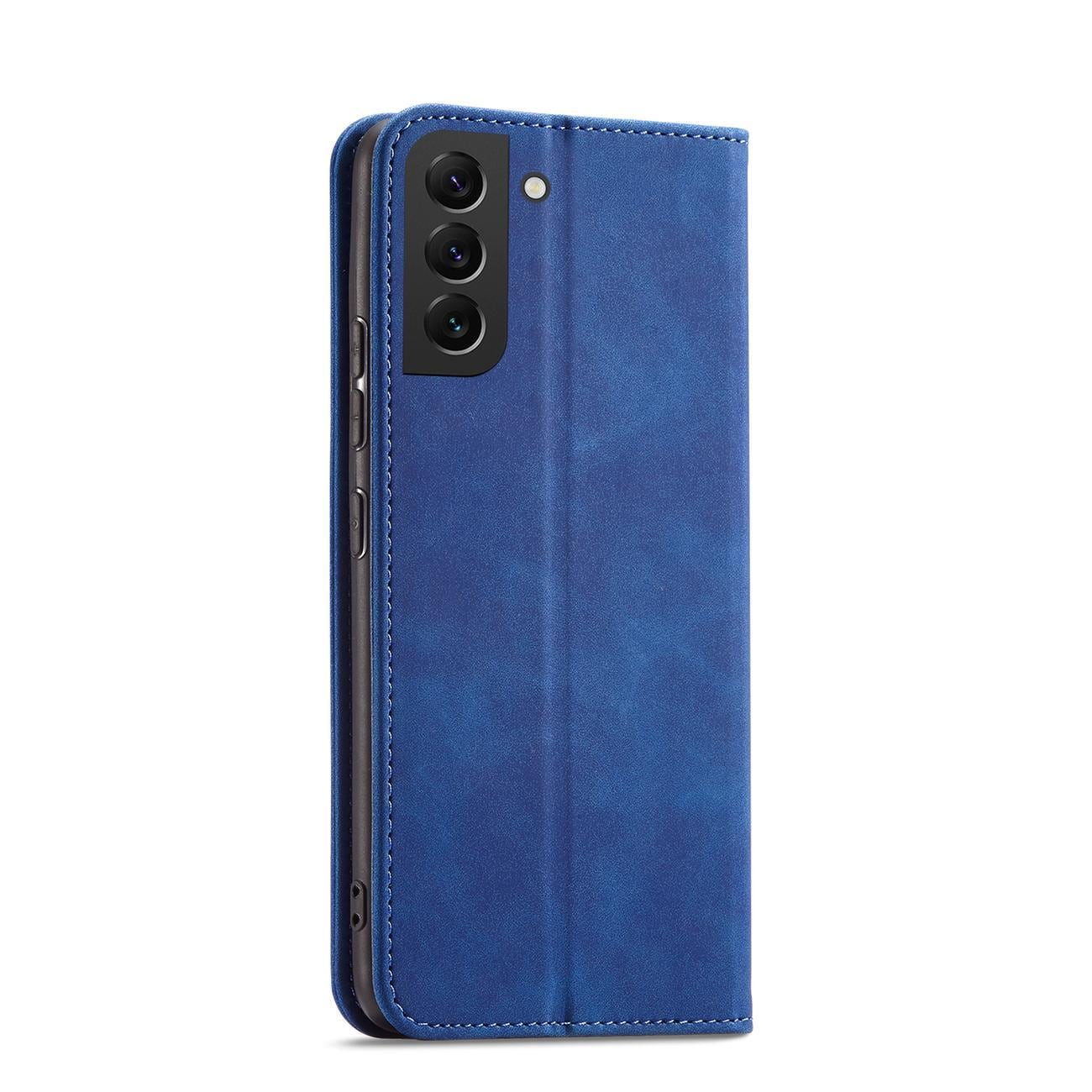 Magnet Fancy Case for Samsung Galaxy S23+ flip cover wallet stand blå