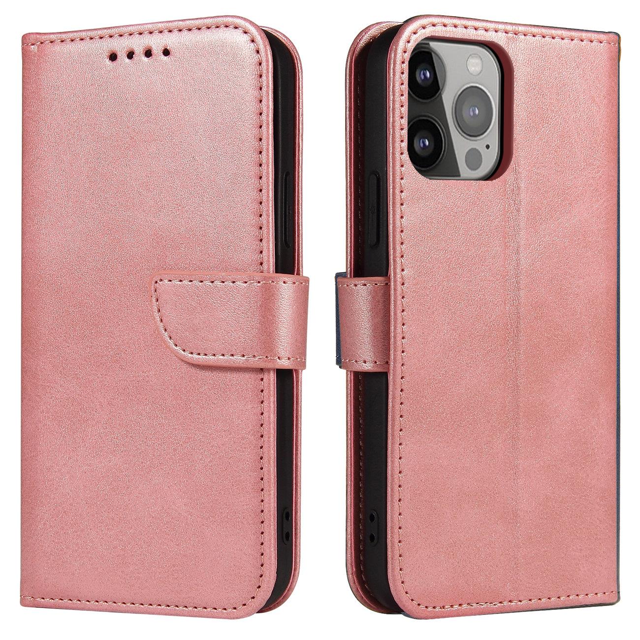 Magnet Fodral för Samsung Galaxy S23 Ultra Cover med Flip Wallet Stand Pink