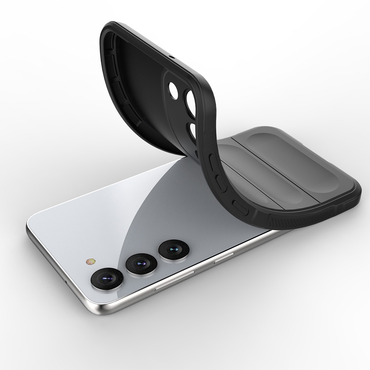 Magic Shield Fodral för Samsung Galaxy S23+ flexibelt pansarskydd svart