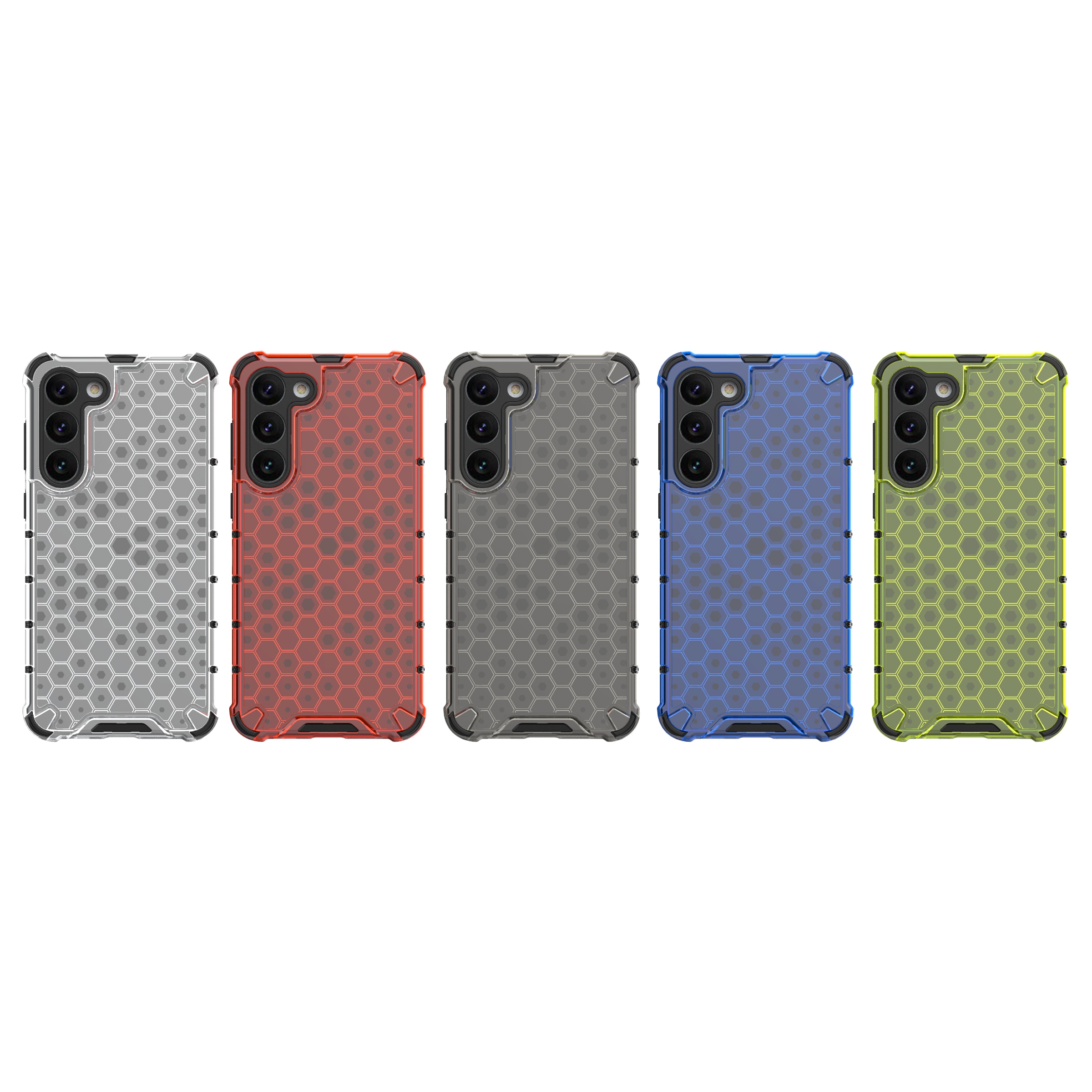 Honeycomb-fodral för Samsung Galaxy S23+ bepansrat hybridfodral blå