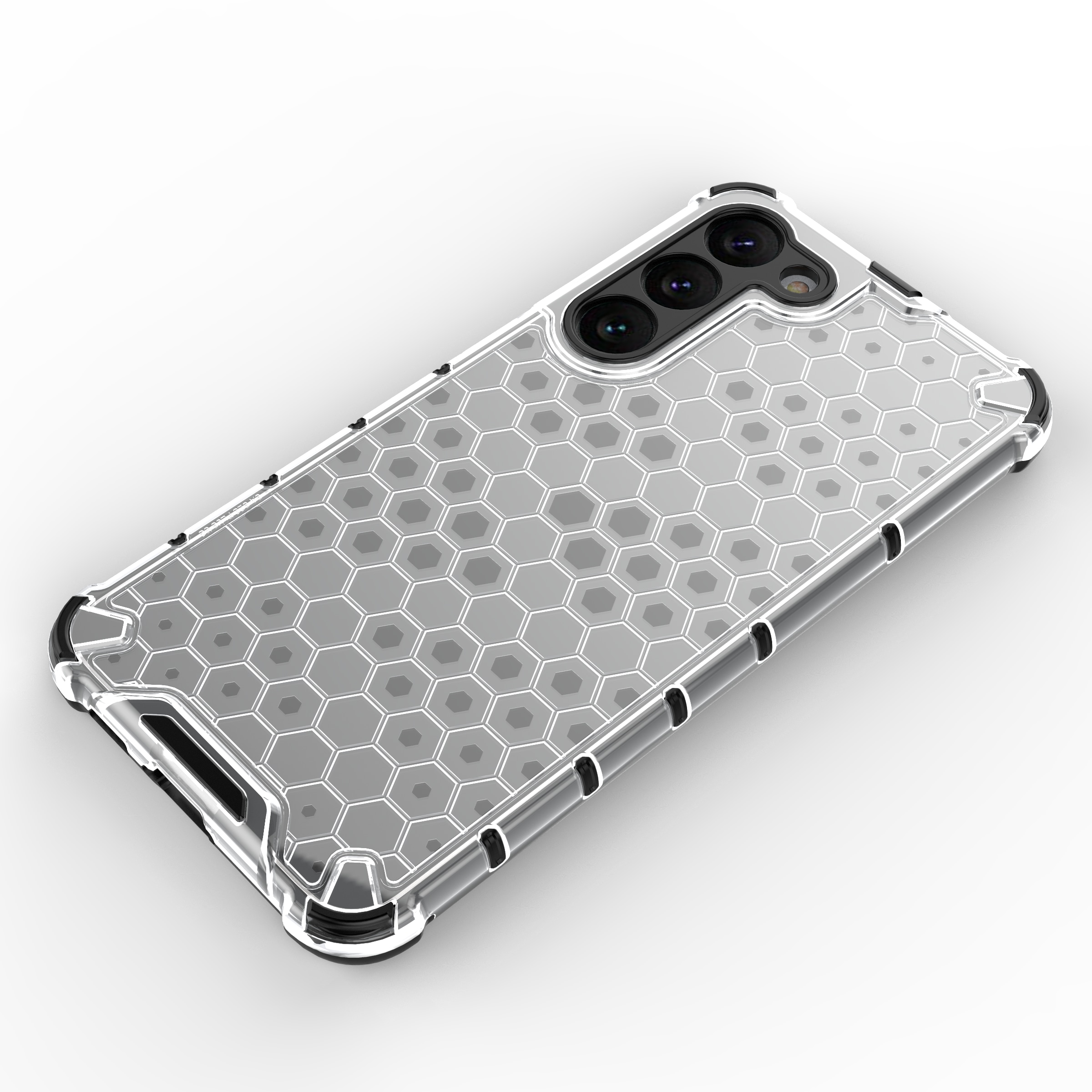 Honeycomb-fodral för Samsung Galaxy S23+ bepansrat hybridfodral blå