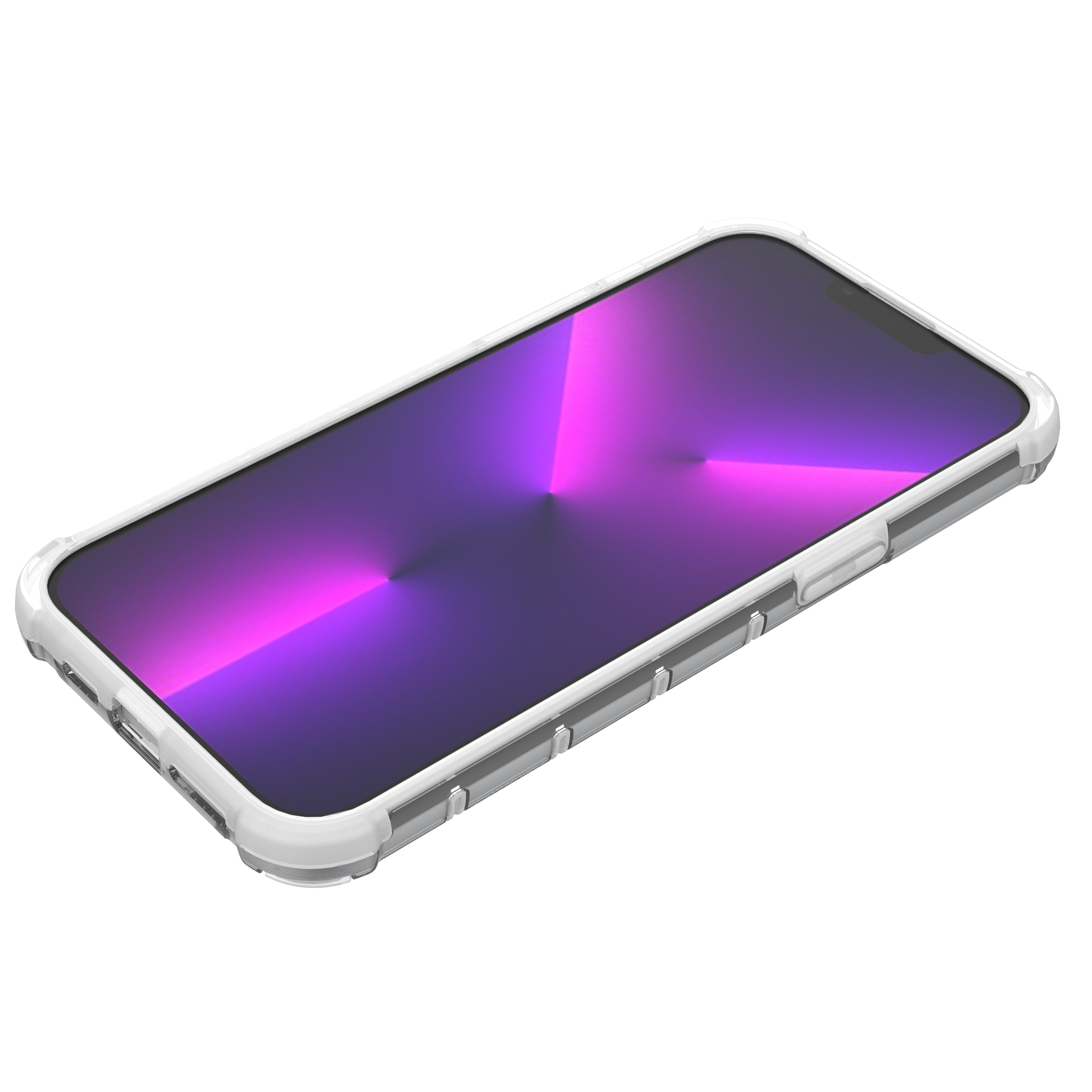 Ombre skyddsfodral för iPhone 13 Pro Max rosa och blått pansarfodral