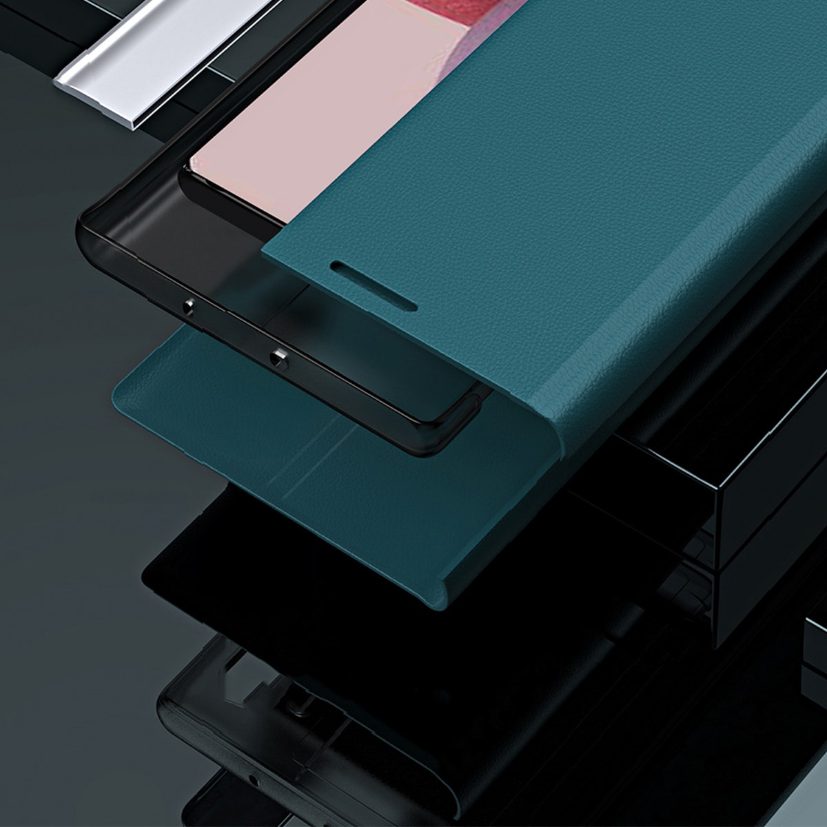 Sleep Case Pro-etui til Samsung Galaxy S23+ med flipstativ blå