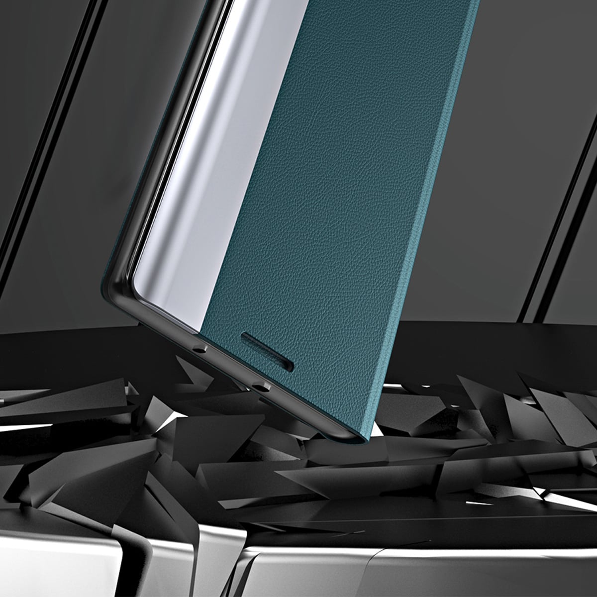 Sleep Case Pro-etui til Samsung Galaxy S23+ med flipstativ blå