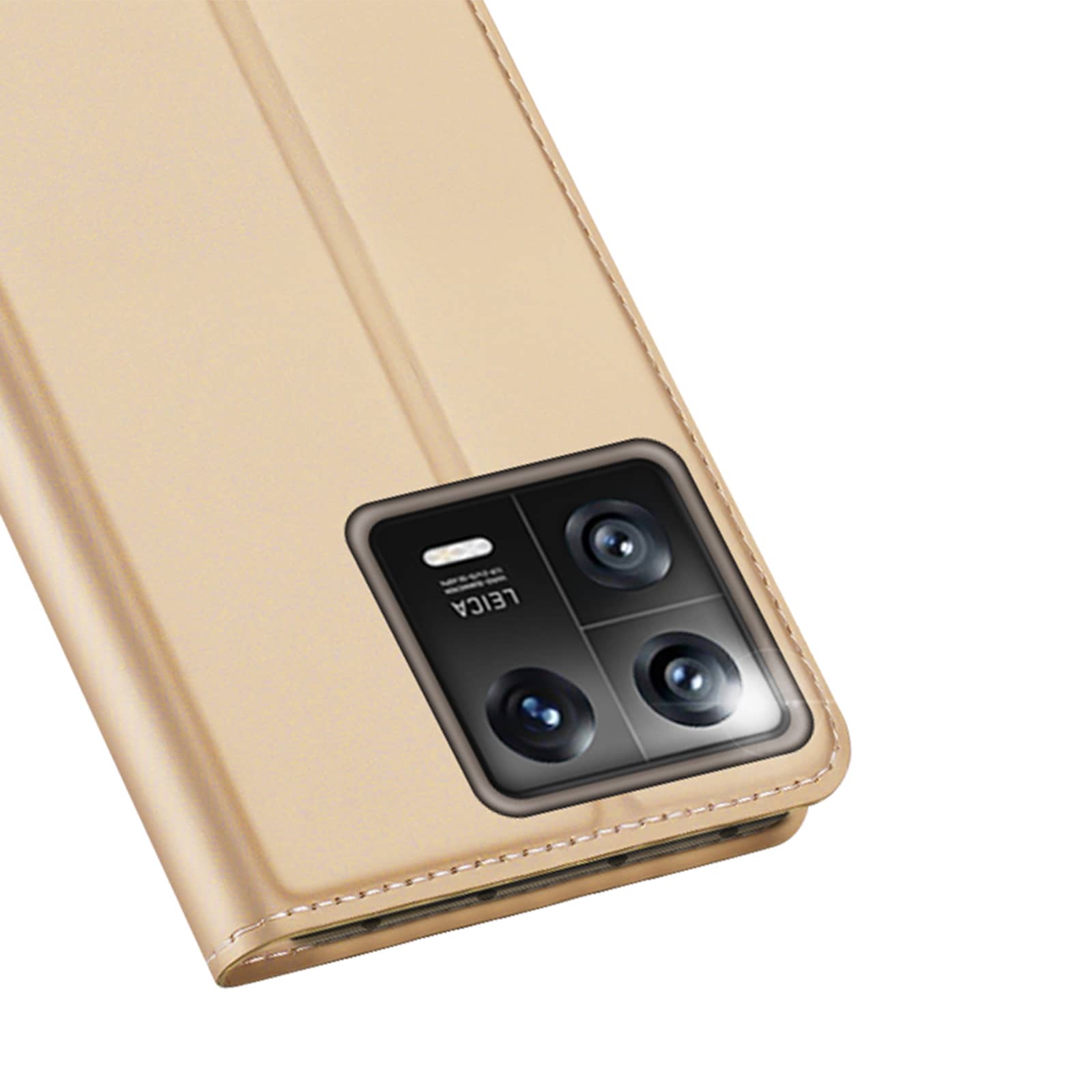 Dux Ducis Skin Pro-etui Xiaomi 13 Flip Card Wallet Gold Stand