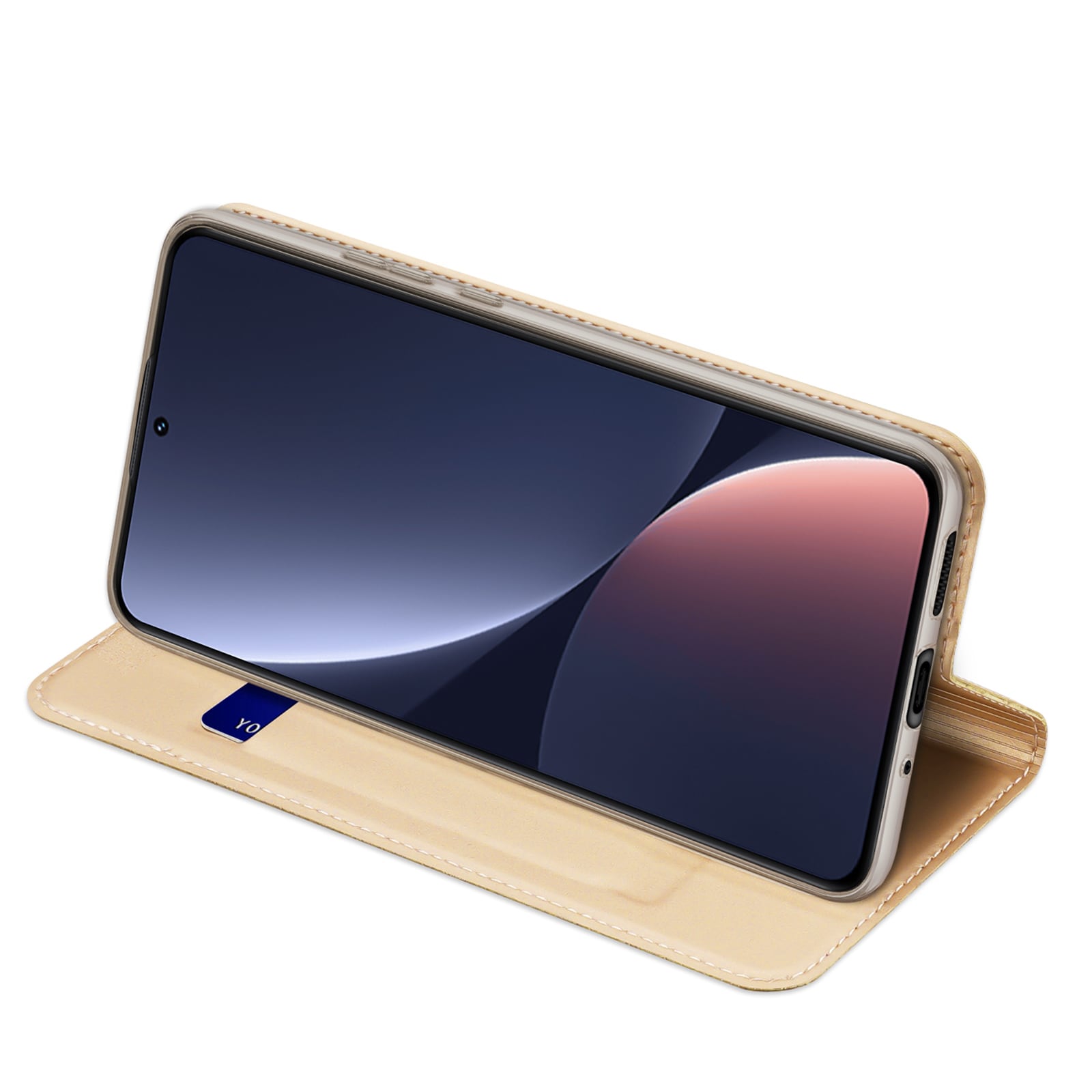 Dux Ducis Skin Pro-etui Xiaomi 13 Flip Card Wallet Gold Stand