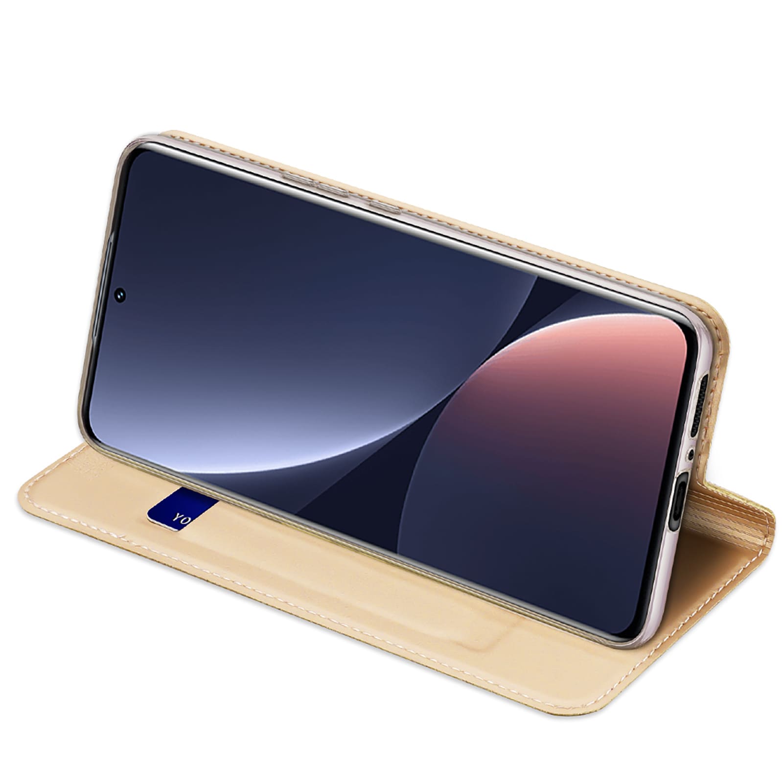 Dux Ducis Skin Pro-etui Xiaomi 13 Pro Flip Card Wallet Gold Stand