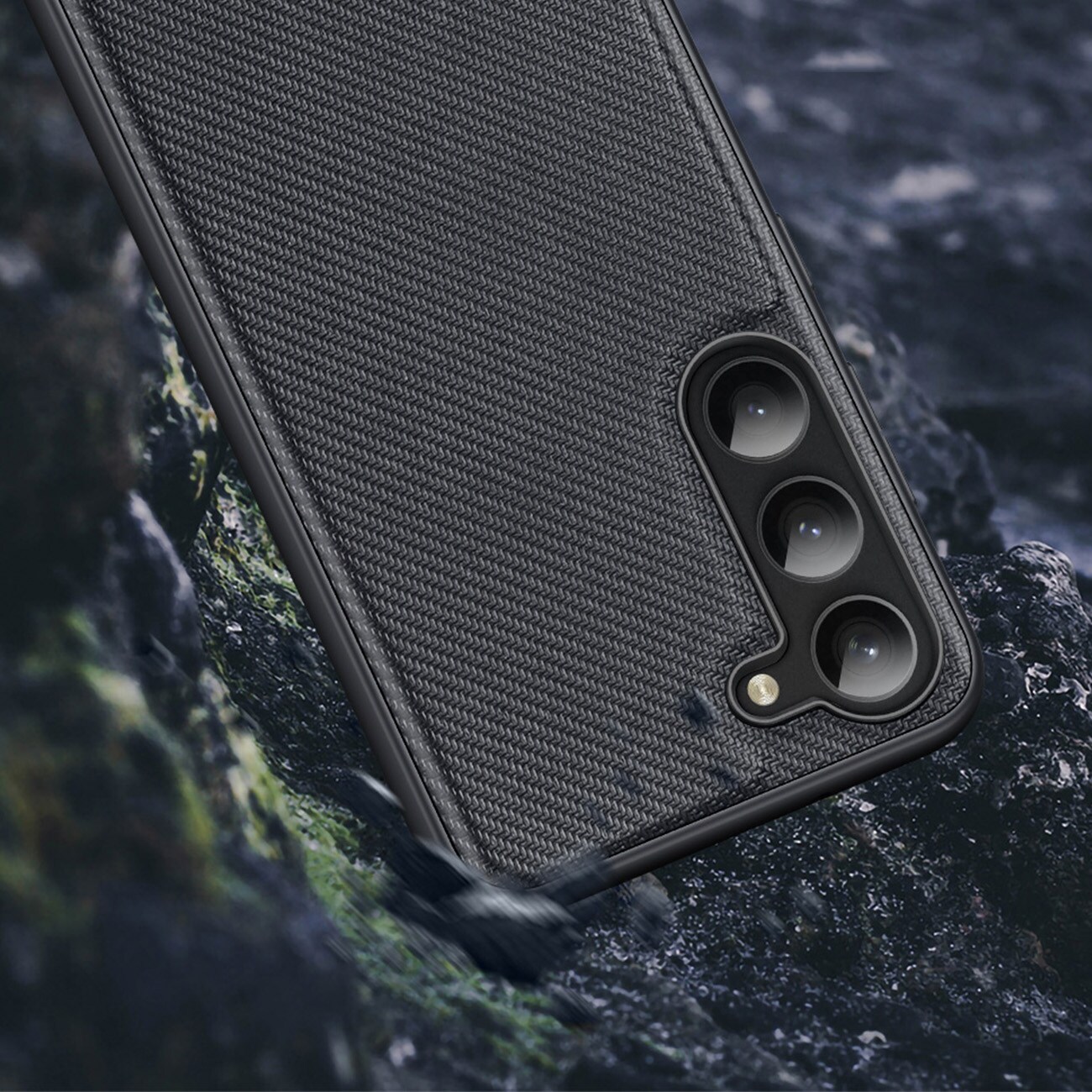 Dux Ducis Fino etui Samsung Galaxy S23+ cover med silikoneramme blå