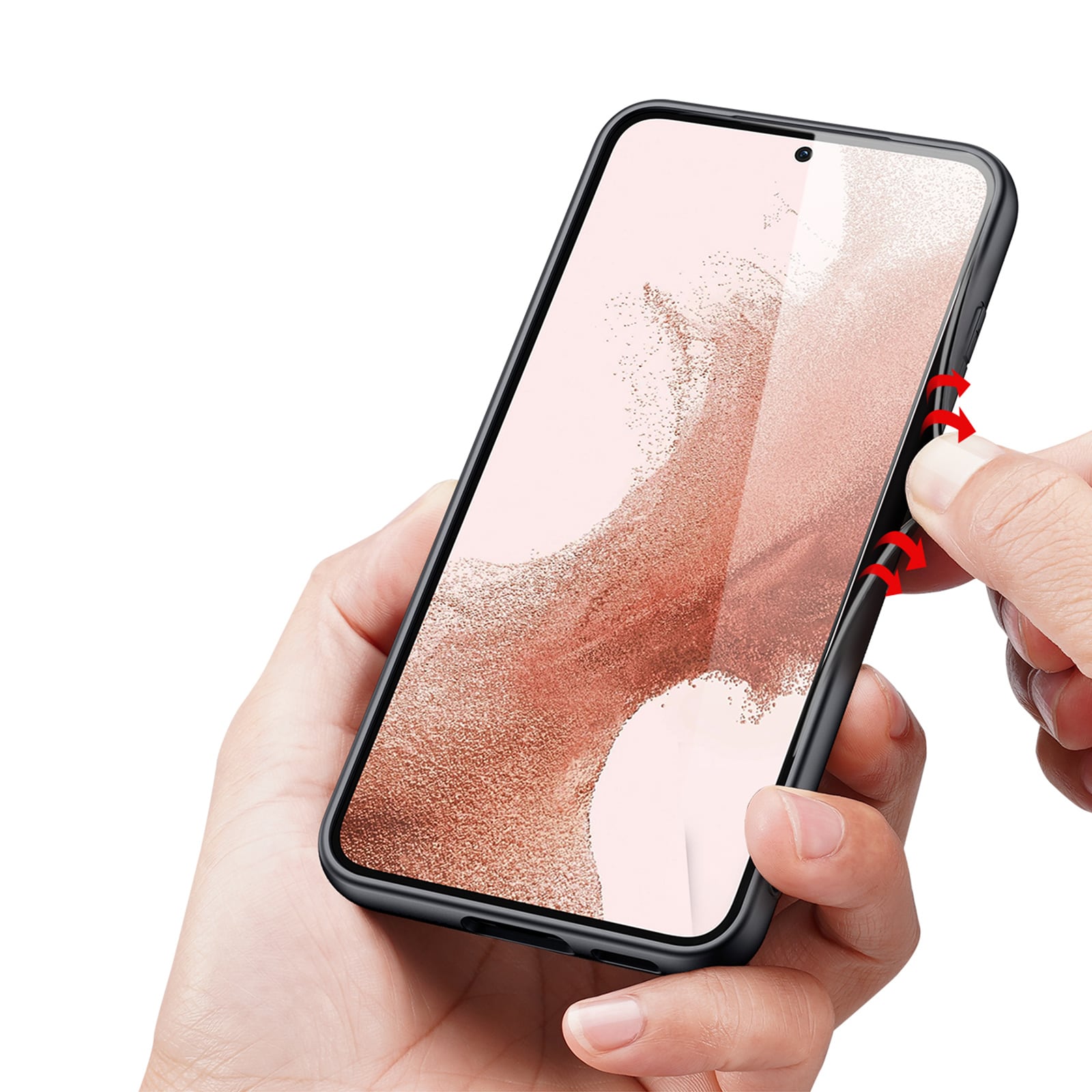 Dux Ducis Fino etui Samsung Galaxy S23+ cover med silikoneramme blå
