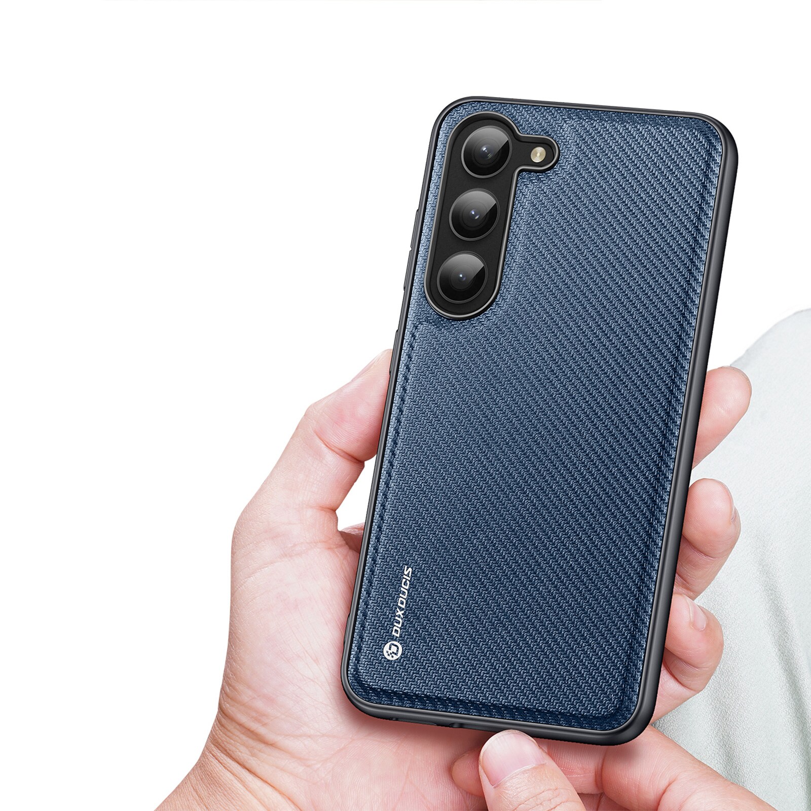 Dux Ducis Fino etui Samsung Galaxy S23+ cover med silikoneramme blå
