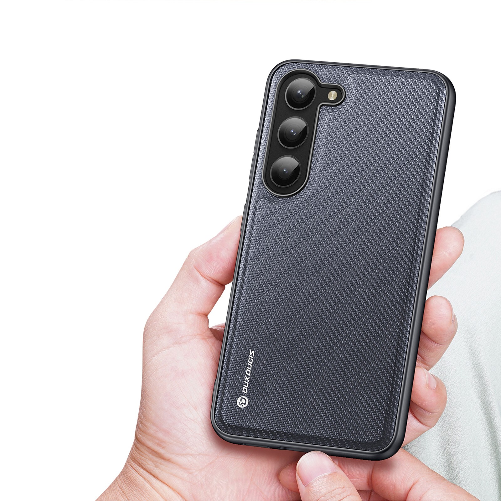 Dux Ducis Fino etui Samsung Galaxy S23+ cover med silikoneramme grå
