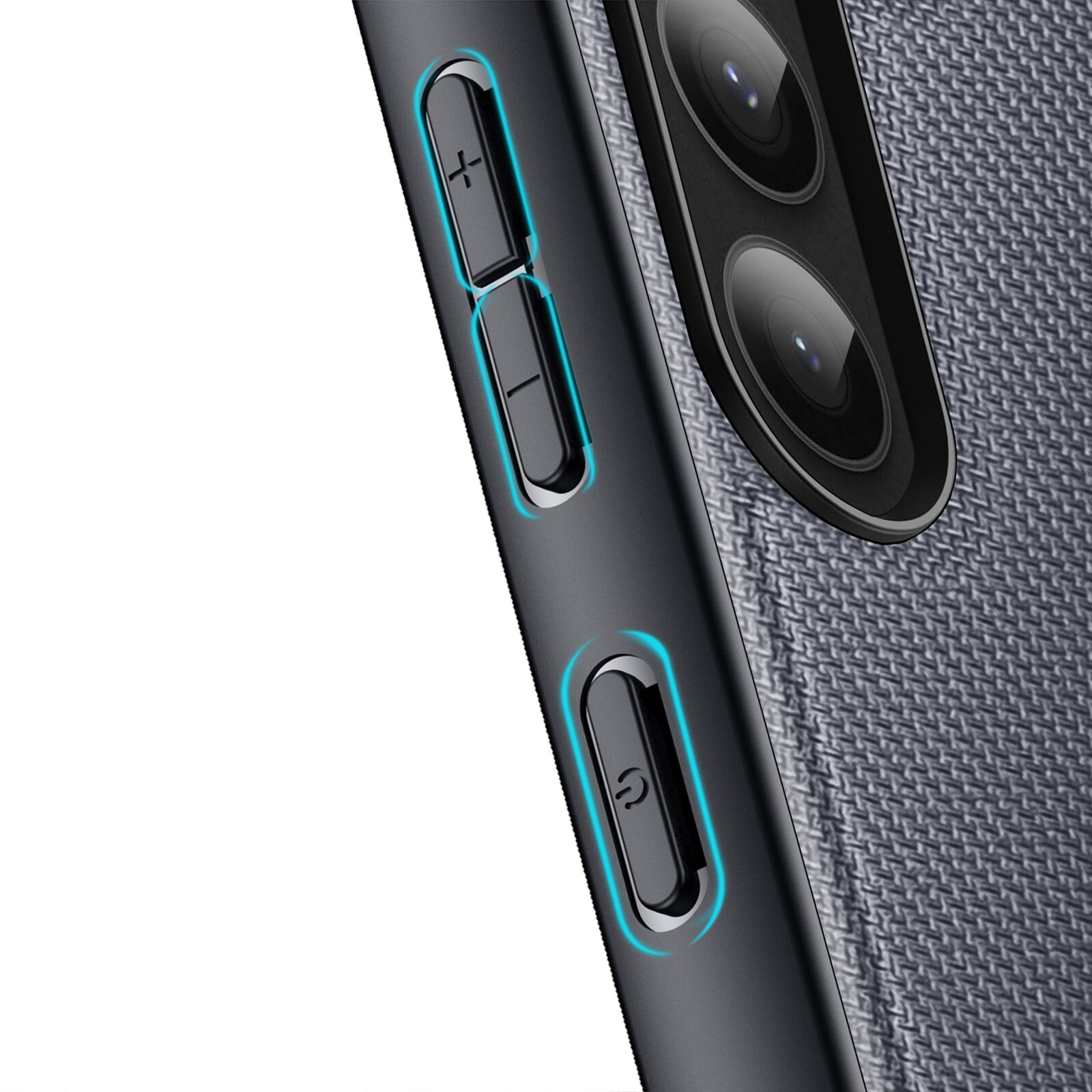 Dux Ducis Fino etui Samsung Galaxy S23+ cover med silikoneramme grå