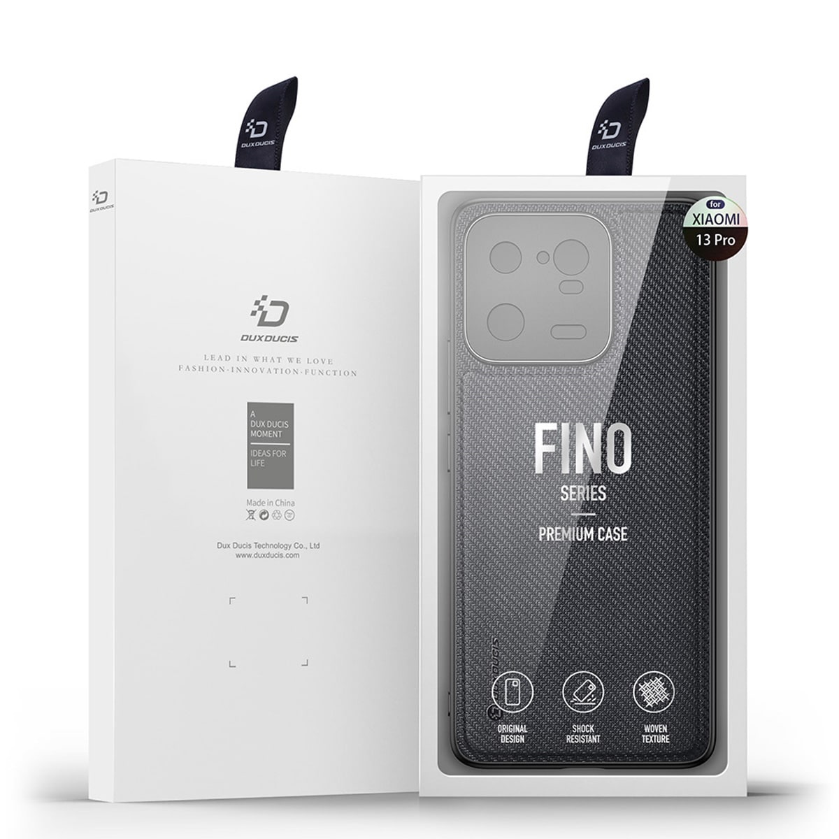 Dux Ducis Fino etui til Xiaomi 13 Pro cover med silikoneramme blå