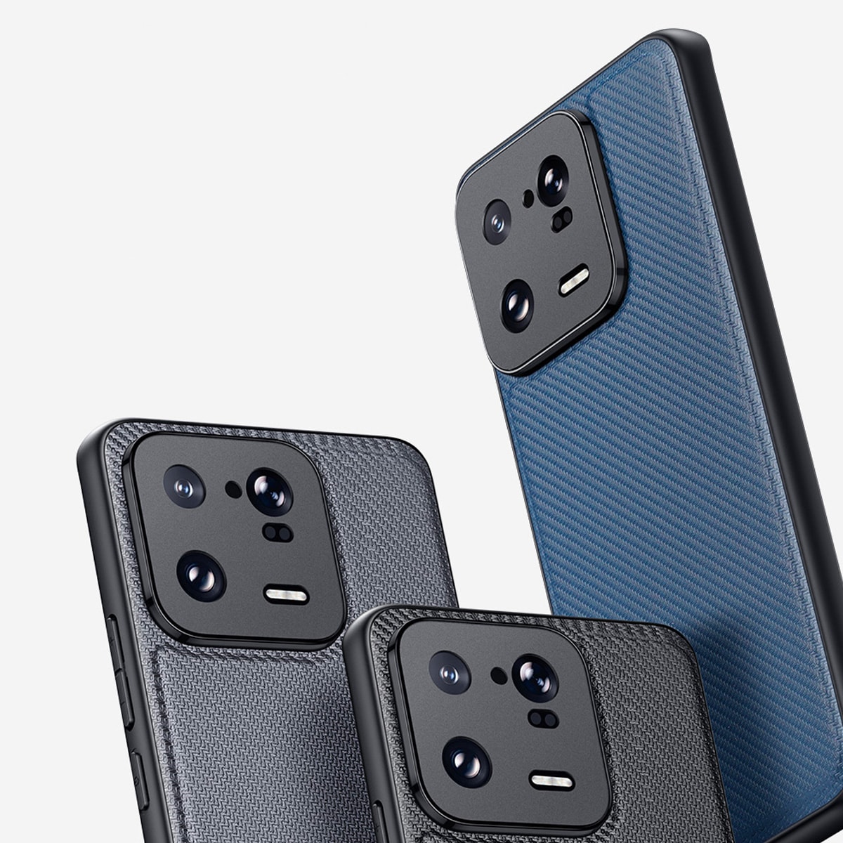 Dux Ducis Fino etui til Xiaomi 13 Pro cover med silikoneramme blå