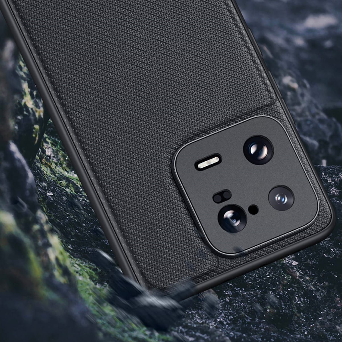 Dux Ducis Fino etui til Xiaomi 13 Pro cover med silikoneramme grå