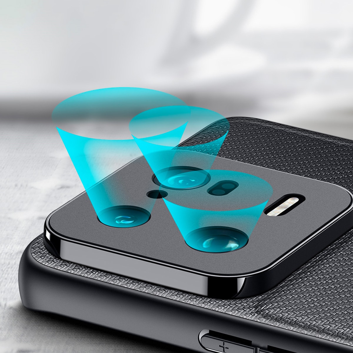 Dux Ducis Fino etui til Xiaomi 13 Pro cover med silikoneramme grå