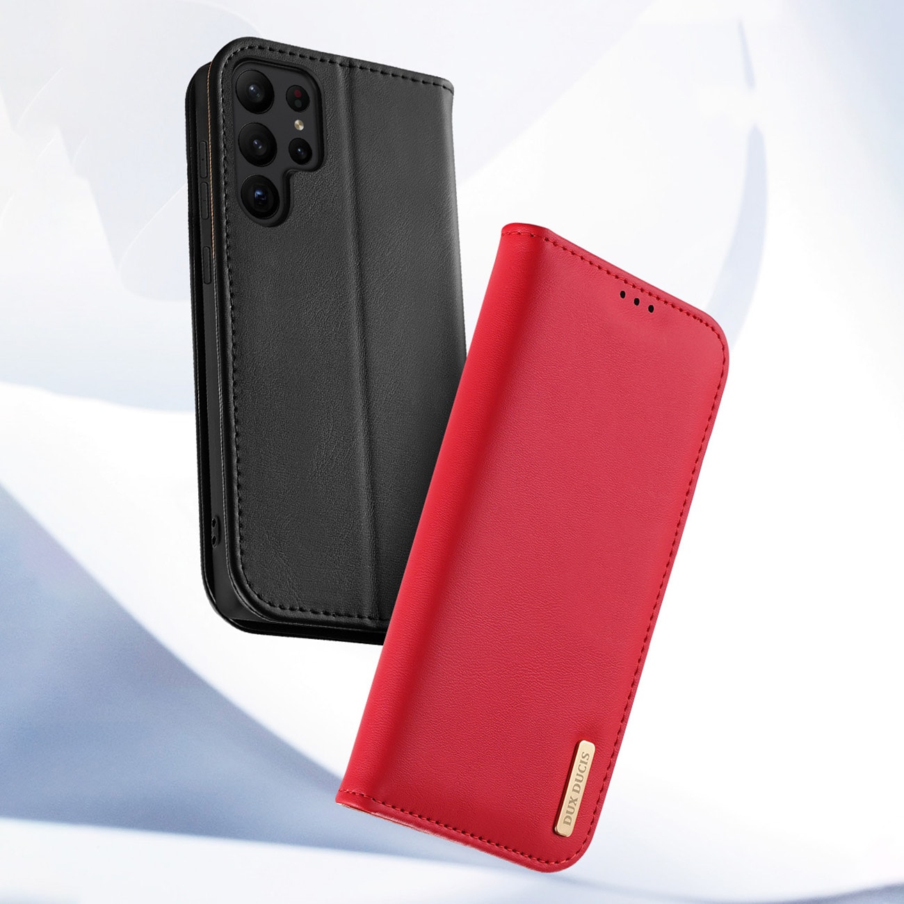 Dux Ducis Hivo fodral Samsung Galaxy S23+ flipfodral plånbok stativ RFID blockerare svart