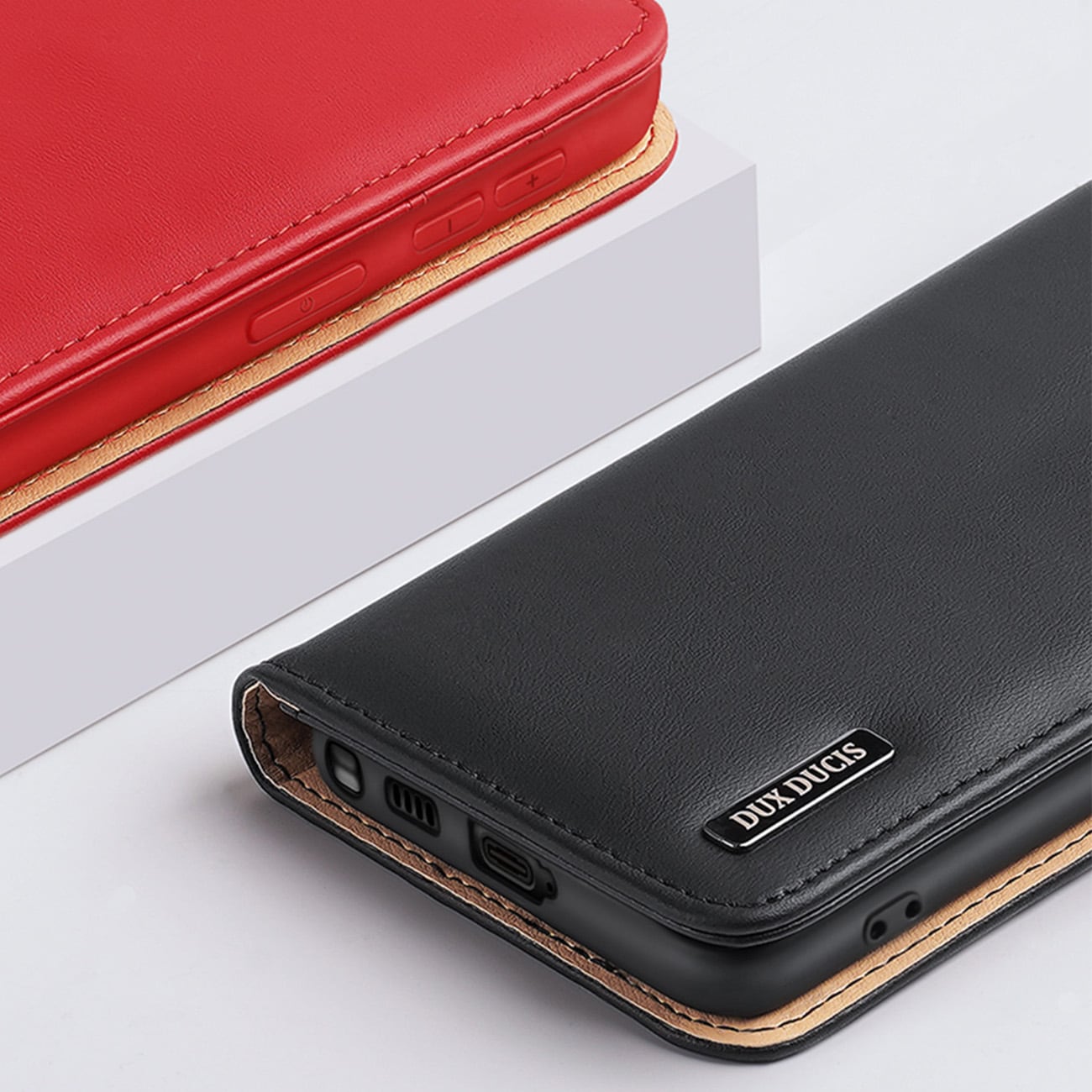 Dux Ducis Hivo fodral Samsung Galaxy S23+ flipfodral plånbok stativ RFID blockerare svart