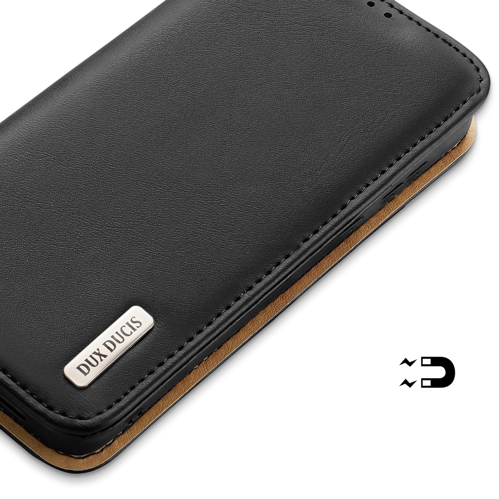 Dux Ducis Hivo fodral Samsung Galaxy S23+ flipfodral plånbok stativ RFID blockerare svart
