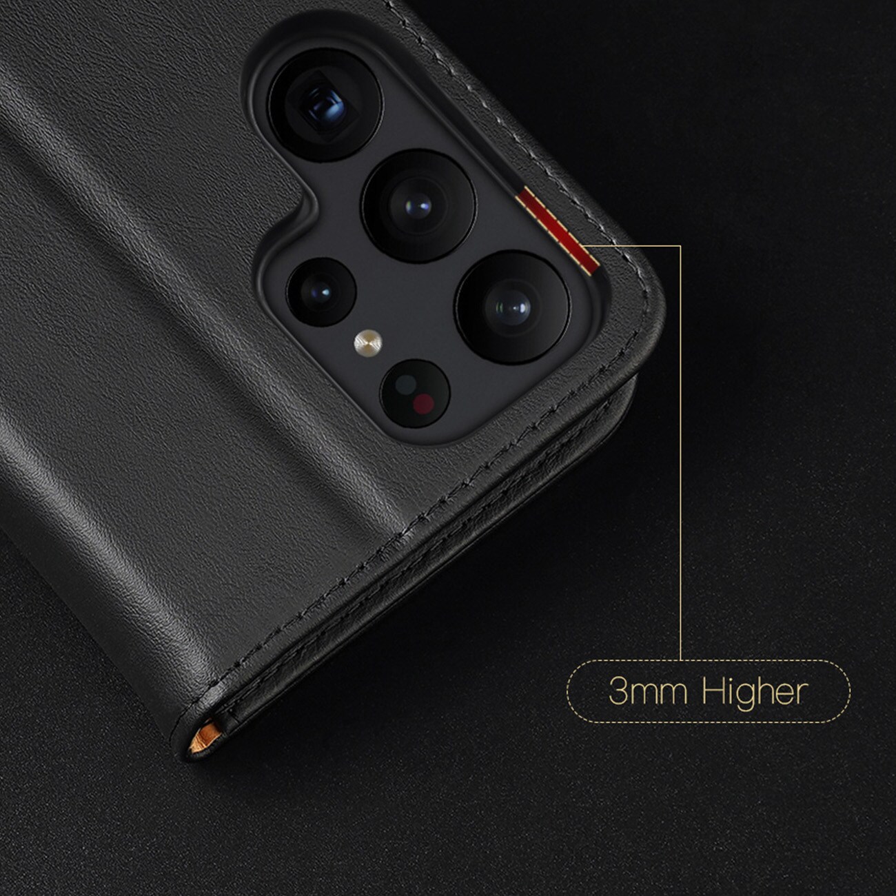 Dux Ducis Hivo fodral Samsung Galaxy S23+ flip cover plånbok stativ RFID blockering brun