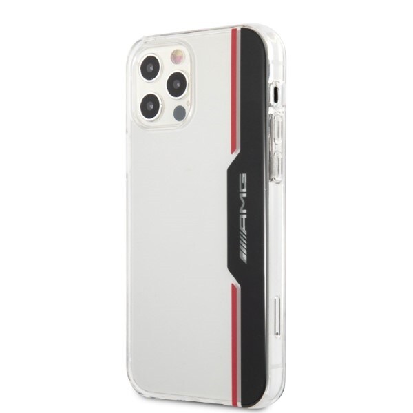 AMG Electroplate Vertikalt fodral för iPhone 12 / iPhone 12 Pro - transparent