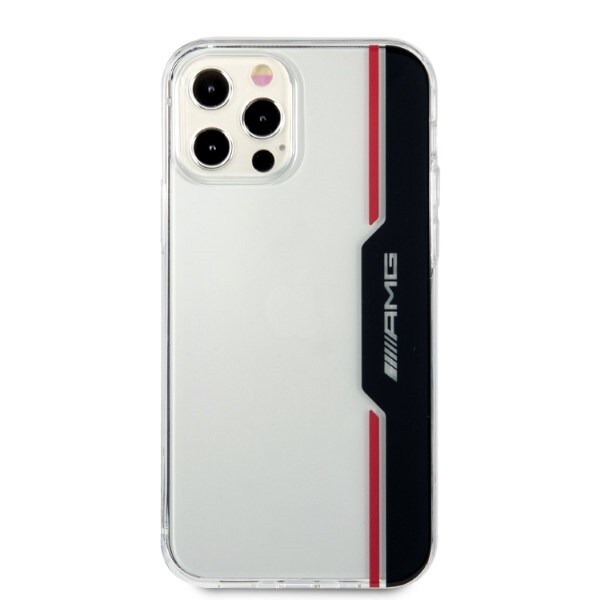 AMG Electroplate Vertikalt fodral för iPhone 12 / iPhone 12 Pro - transparent