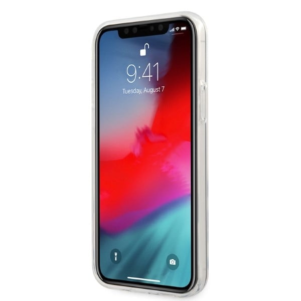 AMG Electroplate Vertikalt fodral för iPhone 12 / iPhone 12 Pro - transparent