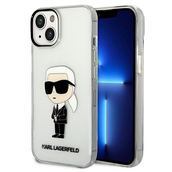 Karl Lagerfeld Ikonik Karl fodral för iPhone 14 Plus - transparent