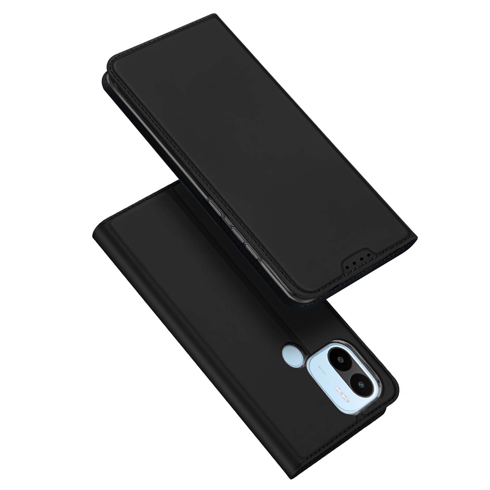 Dux Ducis Skin Pro-fodral för Xiaomi Redmi A1+ Flip Card Wallet Stand Svart