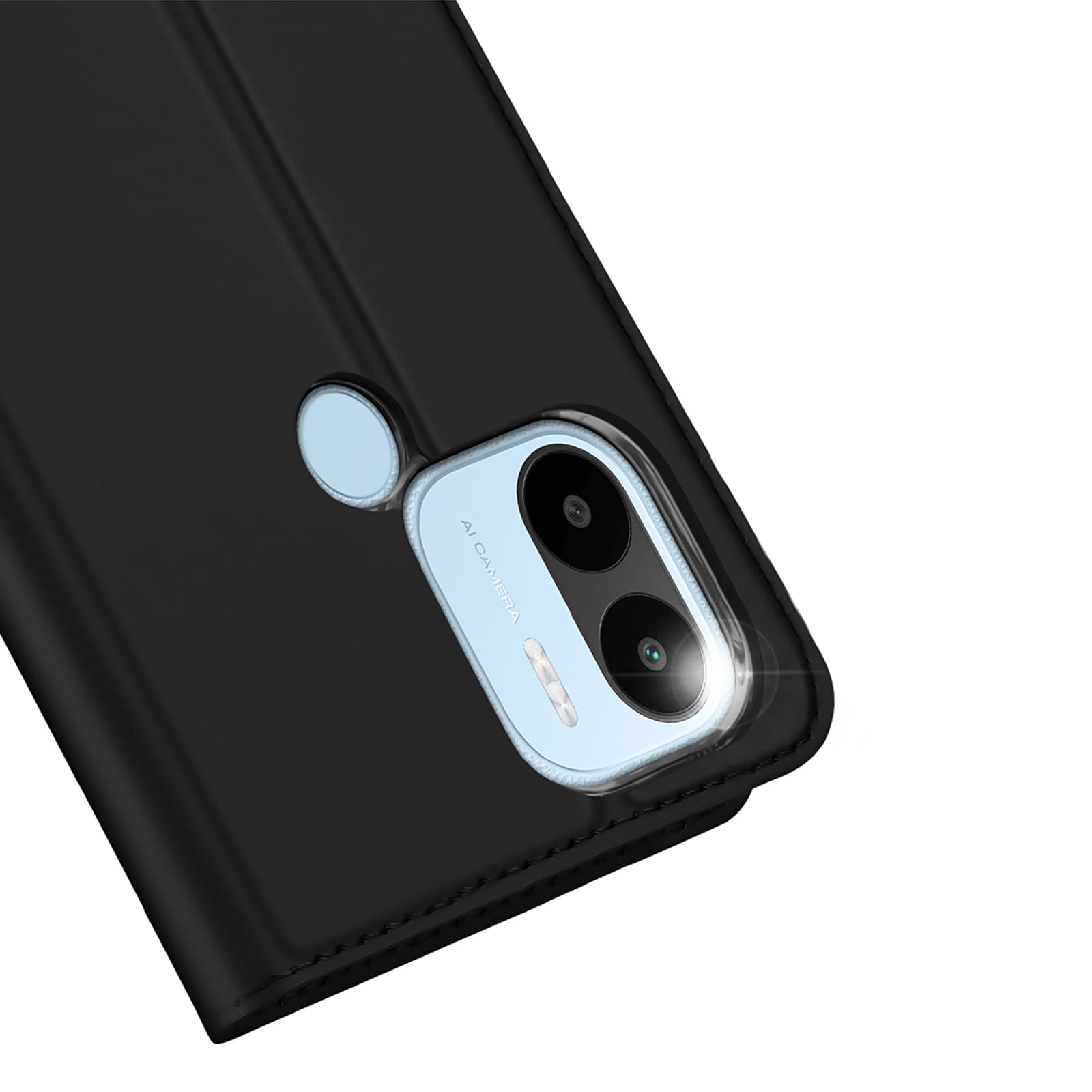 Dux Ducis Skin Pro-etui til Xiaomi Redmi A1+ Flip Card Wallet Stand Sort